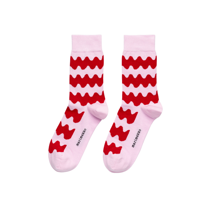 Kasvaa Lokki Socken Rot/Pink