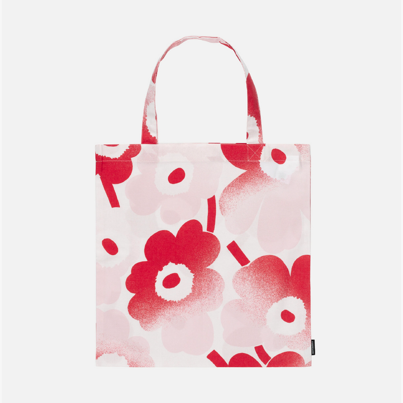 Unikko Häivähdys Shopper Weiss/Rot 44x43cm