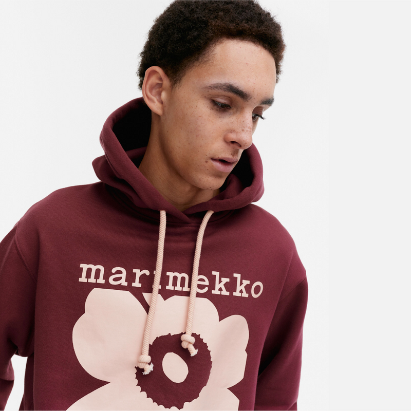 Luuppi Unikko Hoodie Weinrot/Rosa